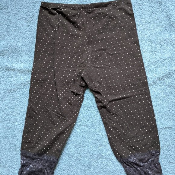 Roomates (tm) Brown Polka-Dot Leggings, Size S - Picture 3 of 5
